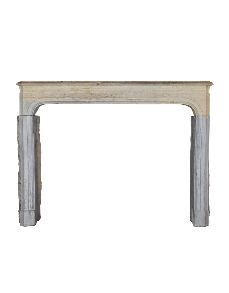 Bicolor LXIV Period French Antique Stone Surround