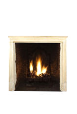 French LXIV Style Vintage Limestone Fireplace Surround