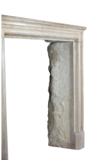 French LXIV Style Vintage Limestone Fireplace Surround