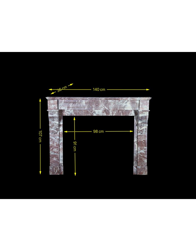 Cheminée En Marbre Belge Du 19Ème Siècle