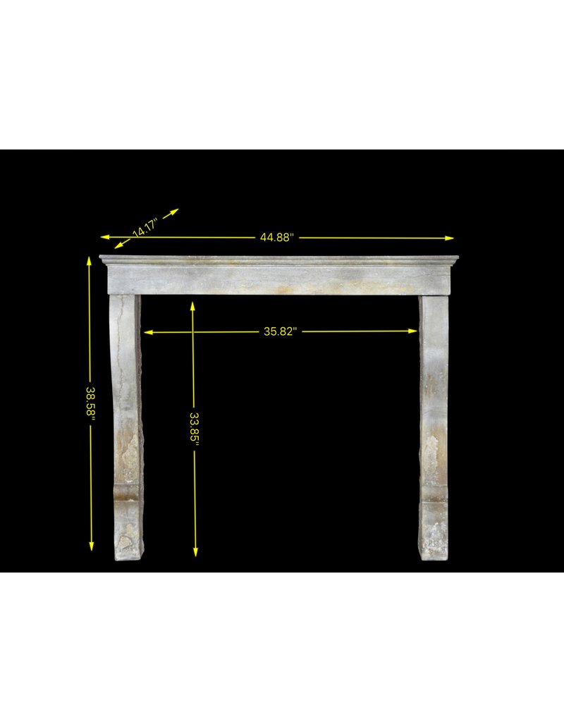 Small Bicolor French Timeless Fireplace Mantle