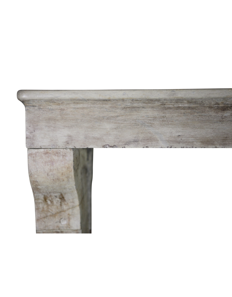 French Country Limestone Fireplace Surround