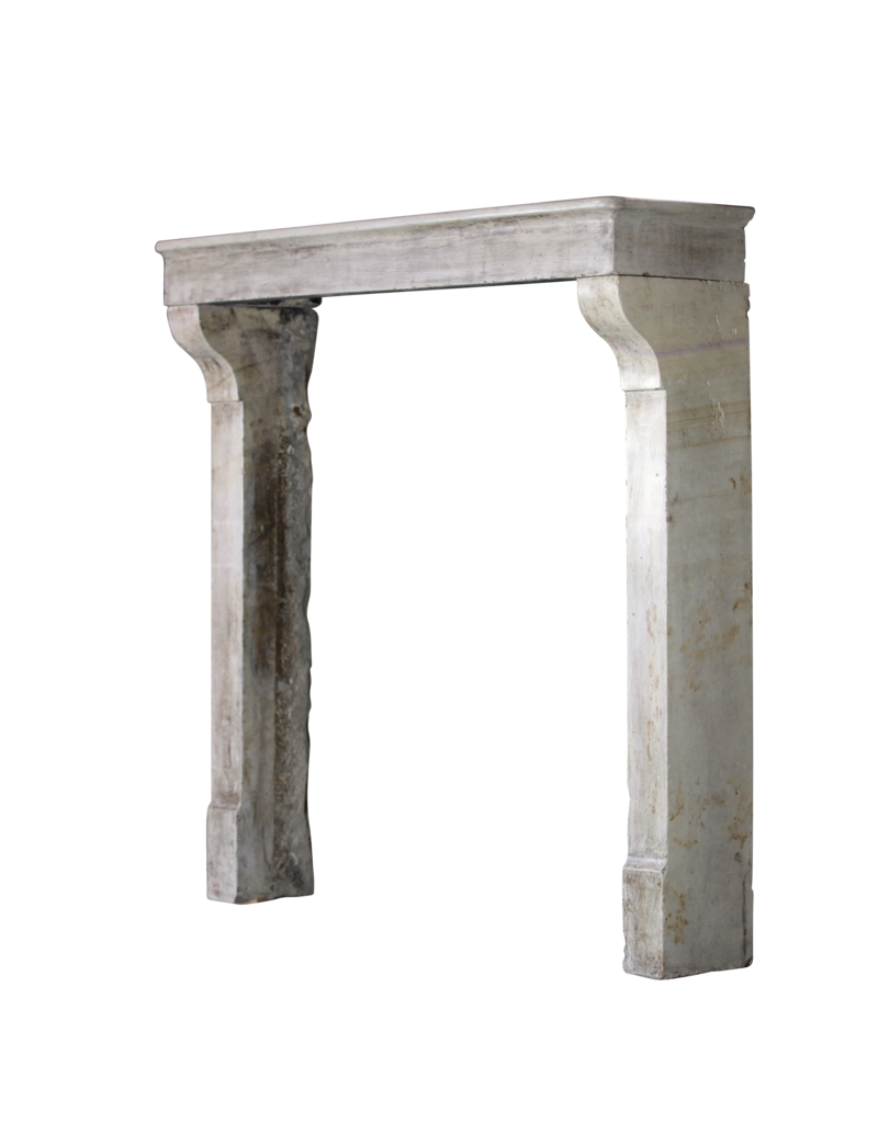 French Country Limestone Fireplace Surround