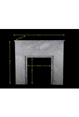 Art Deco Stone Small Fireplace Surround