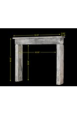 Rustic Antique Reclaimed Farm House Limestone Fireplace Surround