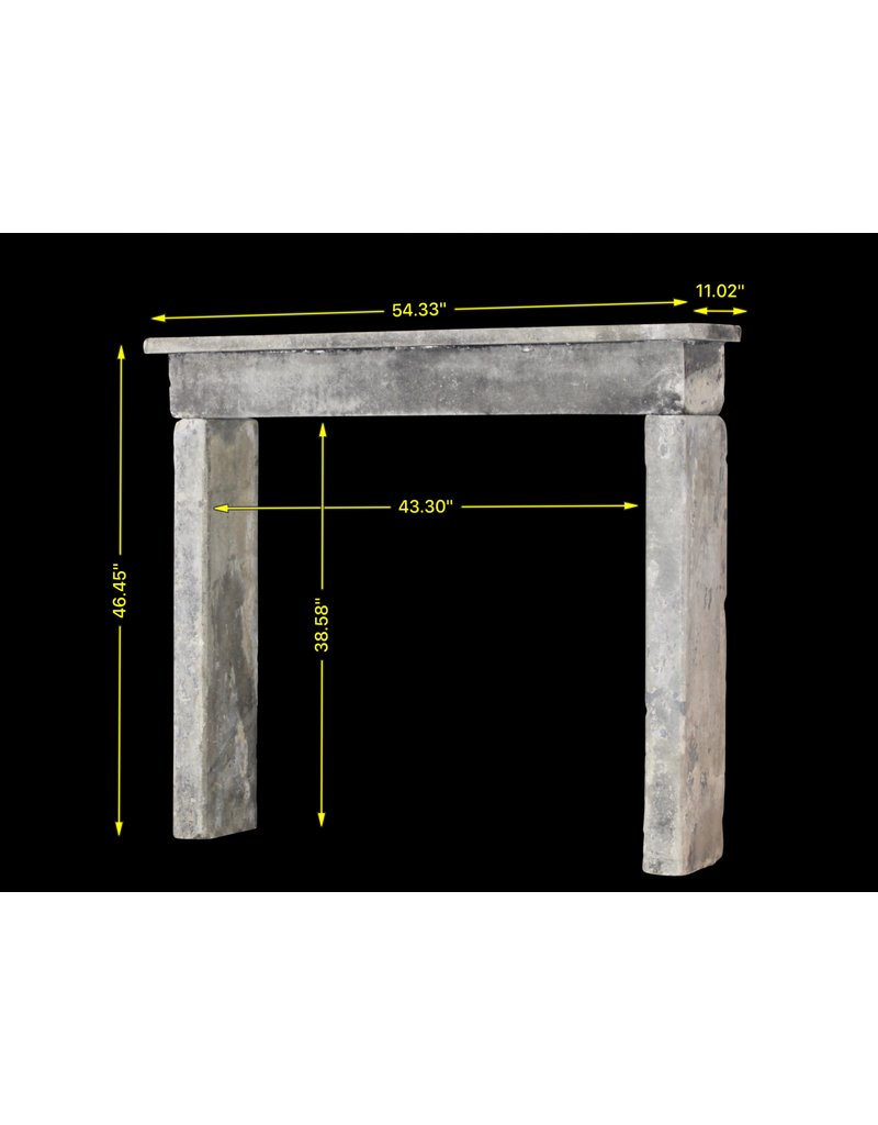 Rústicos Antiguos Renegerado Granja De Piedra Caliza Chimenea Surround