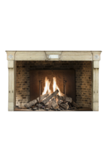 Classic French Limestone Fireplace Surround