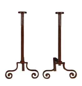 Maison Leon Van den Bogaert Antique Paire De Chenêts