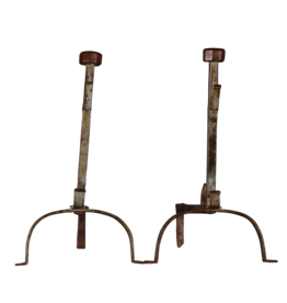 Maison Leon Van den Bogaert Vintage Paar Vuurbokken