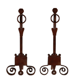 Ancienne Paire De Chenêts