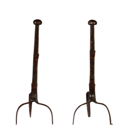 Ancienne Paire De Chenêts