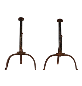 Maison Leon Van den Bogaert Vintage Paar Vuurbokken