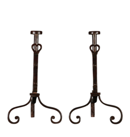 Ancienne Paire De Chenêts