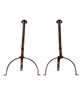 Maison Leon Van den Bogaert Vintage Paar Vuurbokken