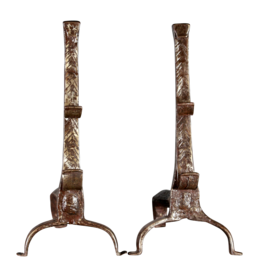 Ancienne Paire De Chenêts