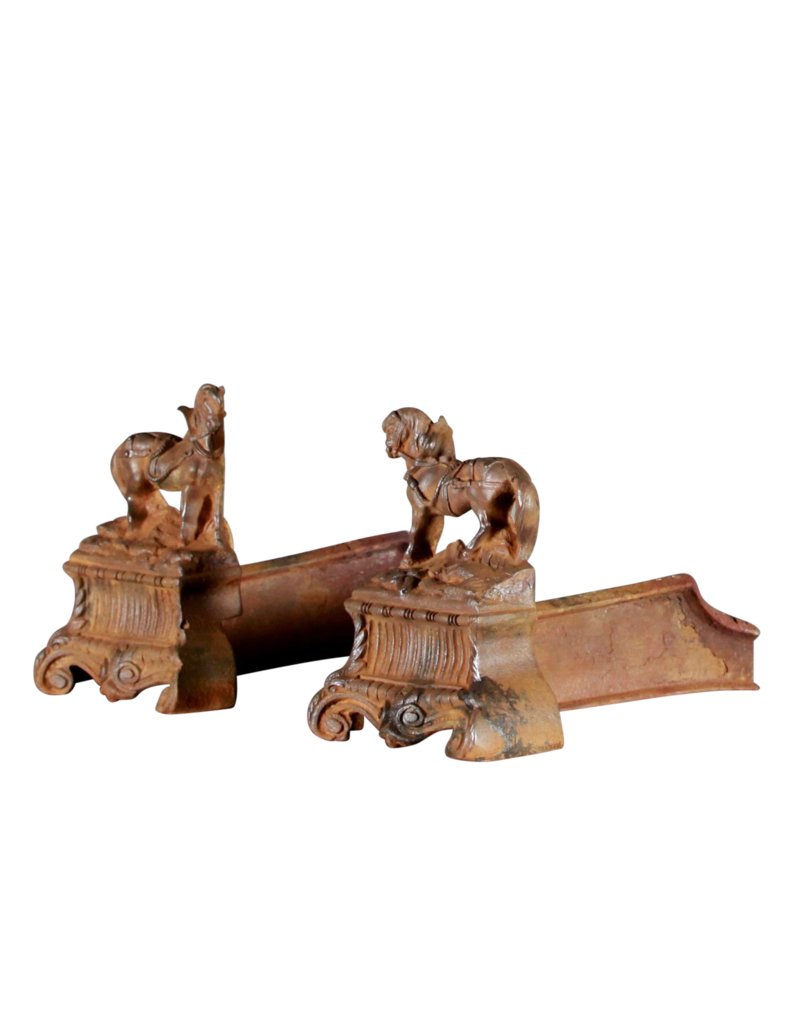 19Th Century Set Of Vintage Firedogs