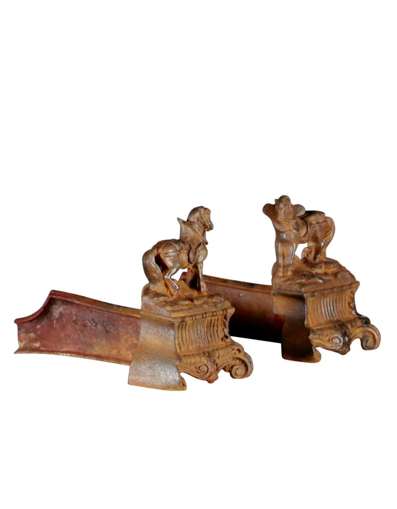 19Th Century Set Of Vintage Firedogs