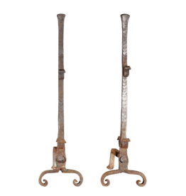 Maison Leon Van den Bogaert Vintage Pair Of Fire Dogs
