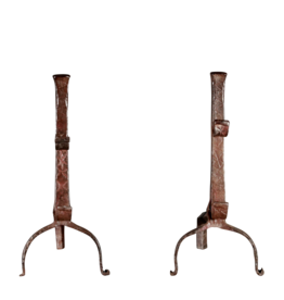 Maison Leon Van den Bogaert Vintage Paar Feuerhunde