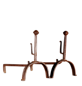 Maison Leon Van den Bogaert Antique Pair Of Fire Dogs