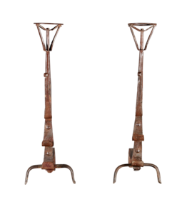 Maison Leon Van den Bogaert Antiek Paar Vuurbokken