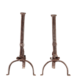Ancienne Paire De Chenêts