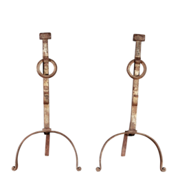 Ancienne Paire De Chenêts