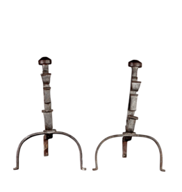 Ancienne Paire De Chenêts