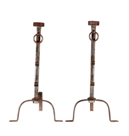 Ancienne Paire De Chenêts