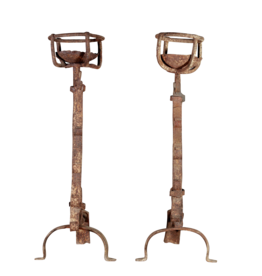 Maison Leon Van den Bogaert Vintage Paar Vuurbokken