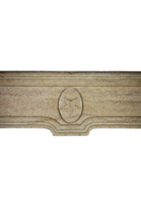 Small Country Limestone Fireplace Surround