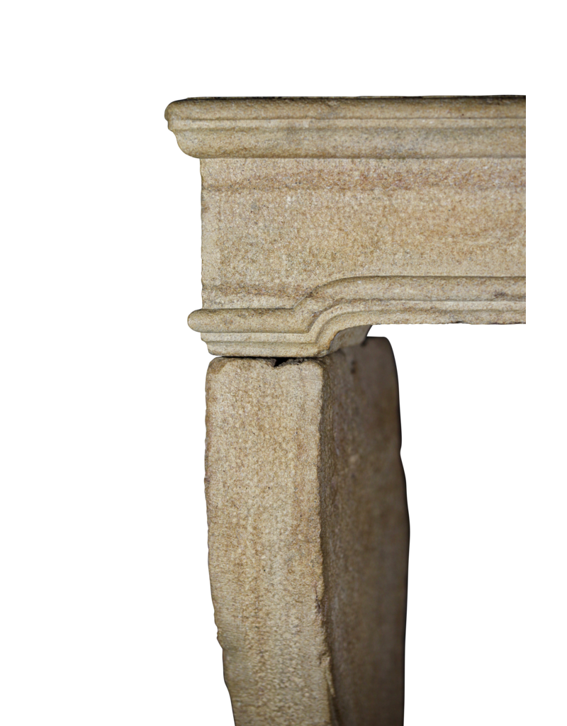 Maison Leon Van den Bogaert Small Country Limestone Fireplace Surround