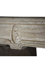 Maison Leon Van den Bogaert Small Country Limestone Fireplace Surround