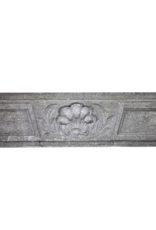 18Th Century French Fireplace In Hard Limestone