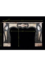 Maison Leon Van den Bogaert Art-déco-Kaminumrandung aus Marmor