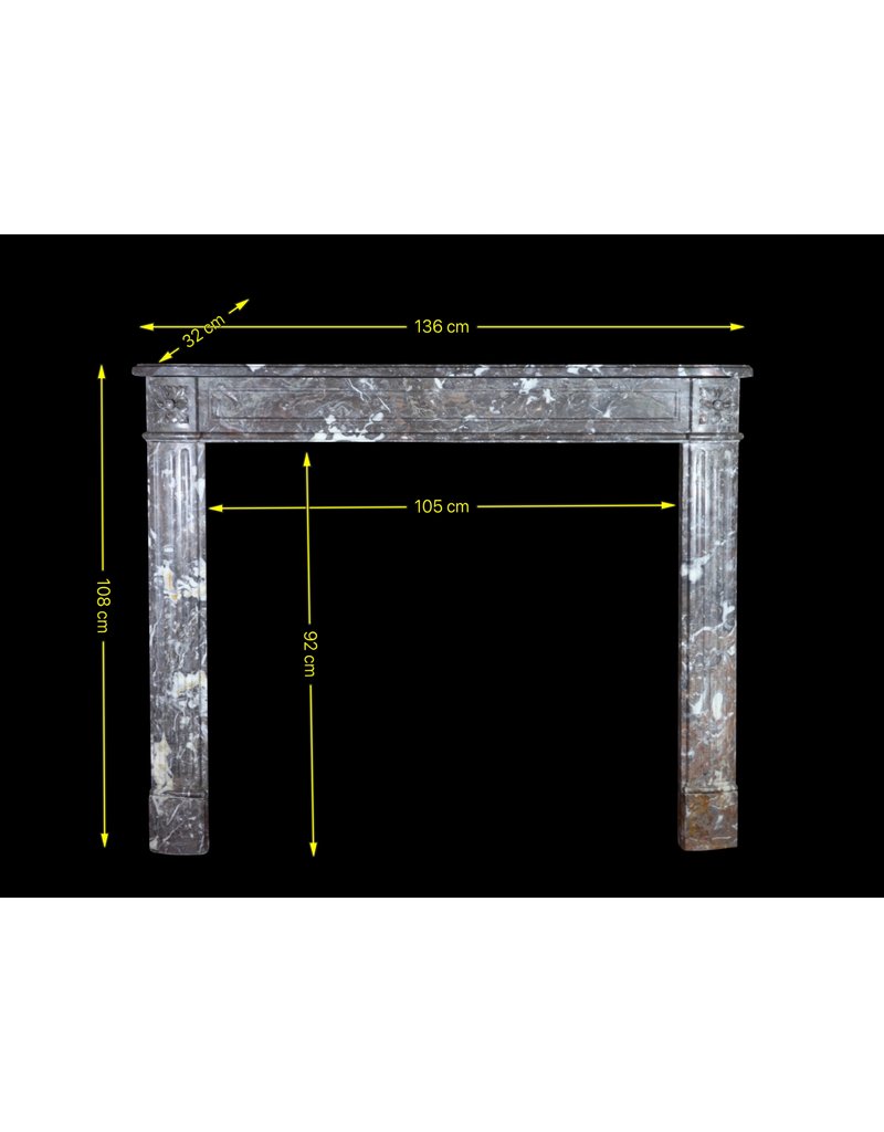 Classic Belgian Marble Fireplace Surround