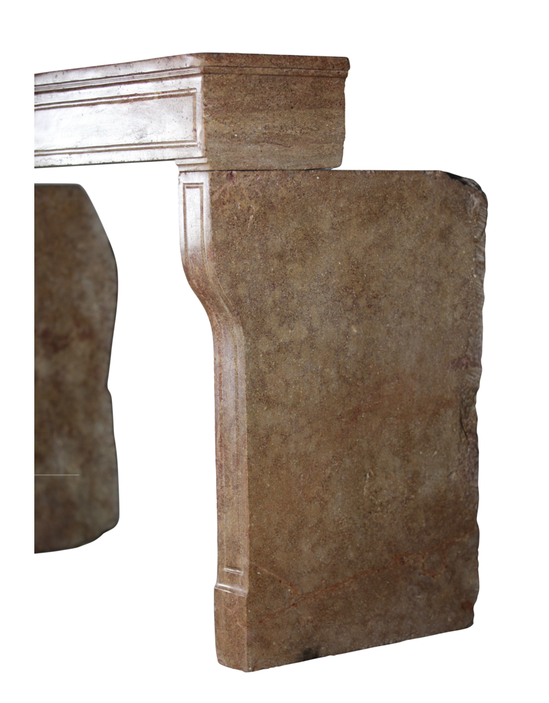 Fine Deep And Rich Color Vintage Fireplace Surround In Stone