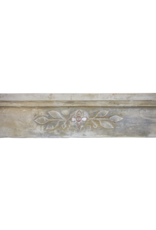 Art Nouveau Period Limestone Vintage Fireplace Surround