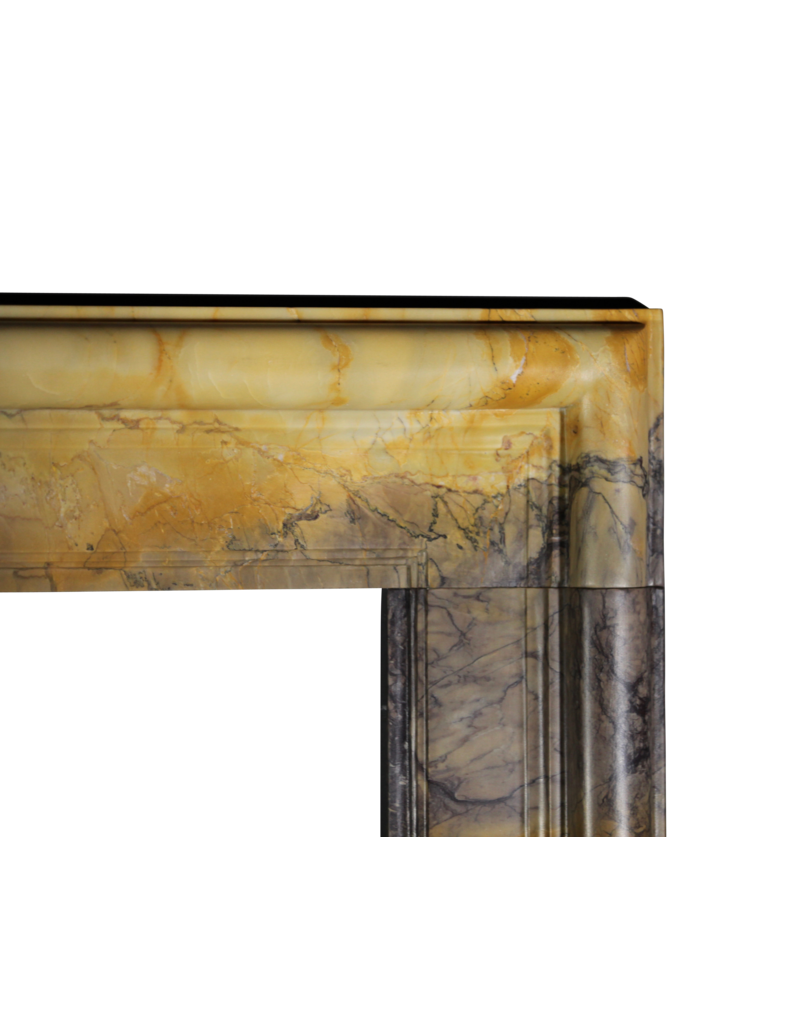 Rich Color Full Marble Bolection 20Th Century Fireplace Surround