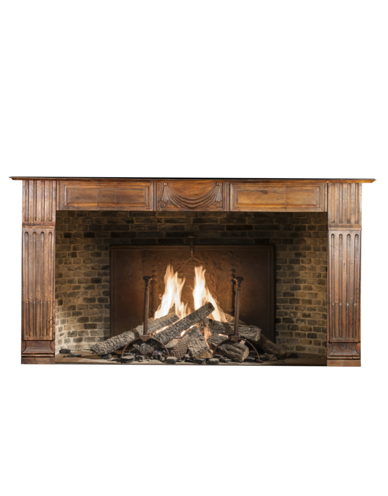 Maison Leon Van den Bogaert Kaminmaske aus Holz aus Frankreich aus dem 19. Jahrhundert