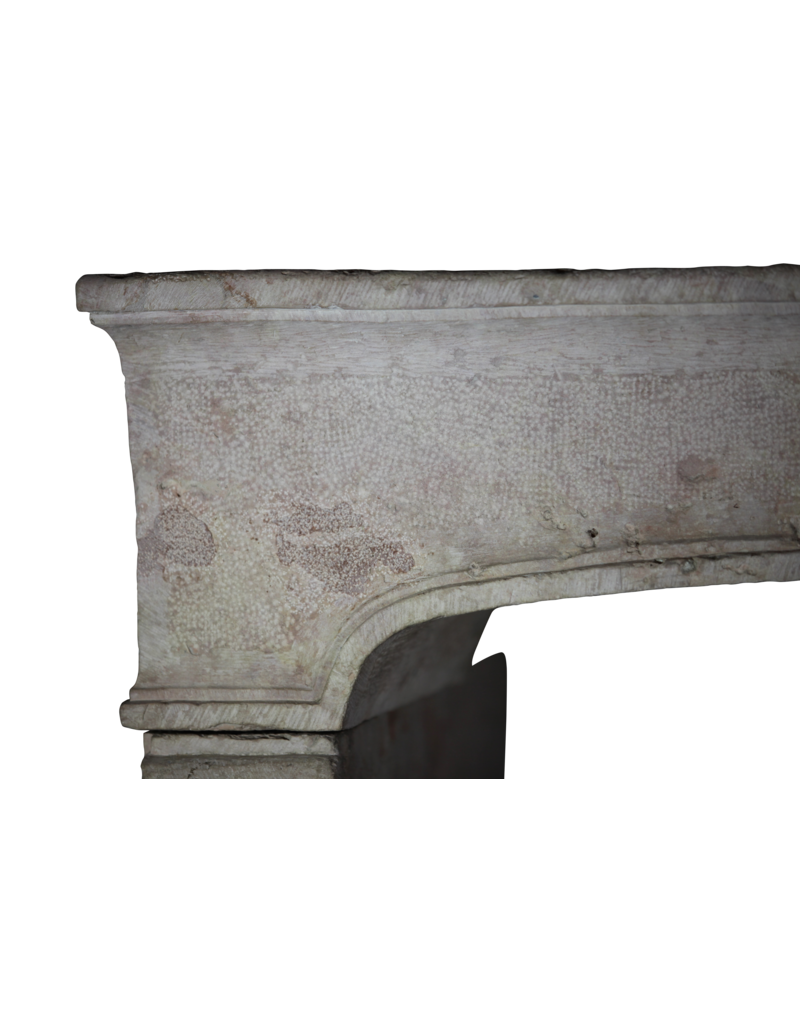 Elegant French Limestone Fireplace Surround