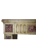 The Antique Fireplace Bank Klassische Französisch Zweifarbig Kalkstein Und Marmor Kaminmaske