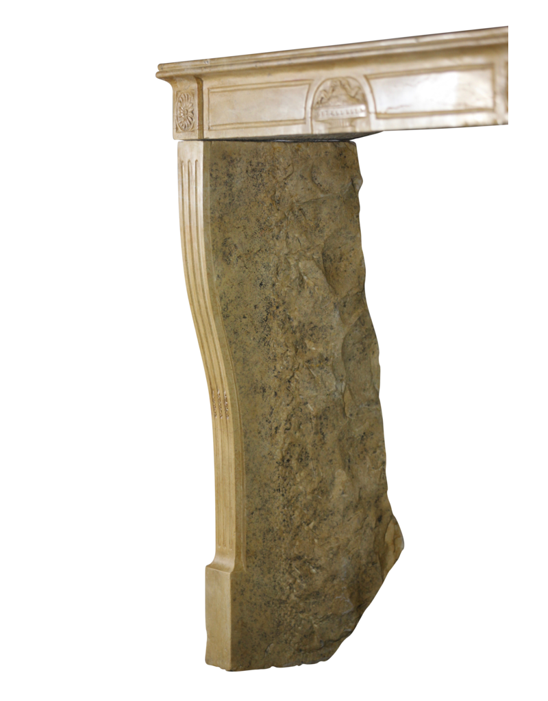 Delicate Louis XVI Style Vintage Fireplace Mantle