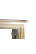 French Timeless Vintage Limestone Fireplace Surround