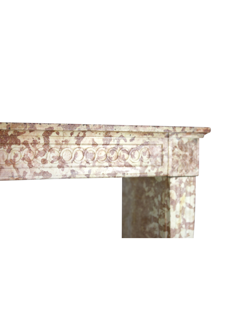 Classic Louis XVI French Marble Stone Fireplace Surround