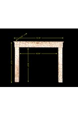 Classic Louis XVI French Marble Stone Fireplace Surround