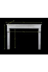 Maison Leon Van den Bogaert Timeless Chique Petite Bleu Stone Antique Fireplace Surround