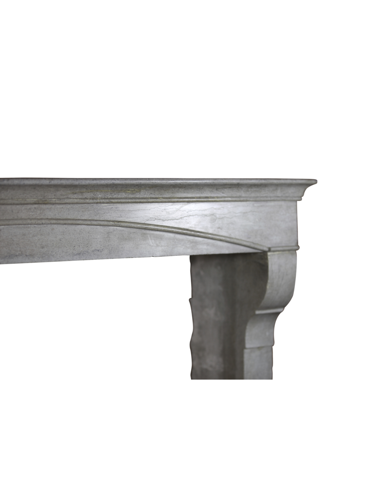 Maison Leon Van den Bogaert Timeless Chique Petite Bleu Stone Antique Fireplace Surround