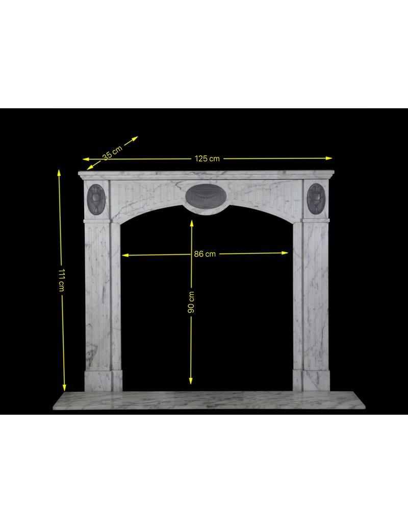 French Classic Antique Fireplace Mantle