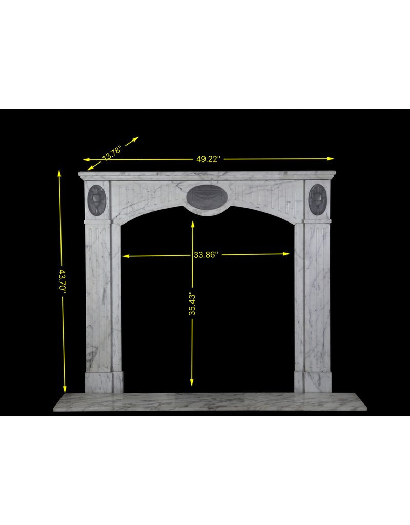 French Classic Antique Fireplace Mantle